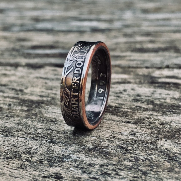 Washington Quarter Coin Ring *Tails* 1965-1998 - Picture 2 of 4